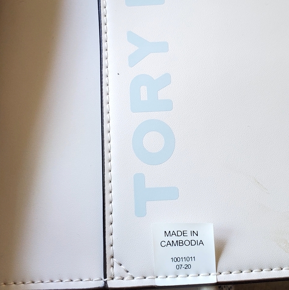 Tory Burch Gemini Link Coated Canvas Small Tote in New Ivory - Picture 15 of 15